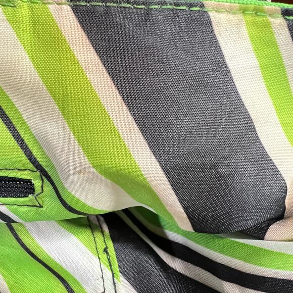 Womens Handbag Tote Jackie Studio C Geometric Pattern Pockets Black Green - Picture 10 of 15